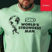 Футболка World's Strongest Man 2026 (СВЕТЛО-ЗЕЛЕНАЯ)